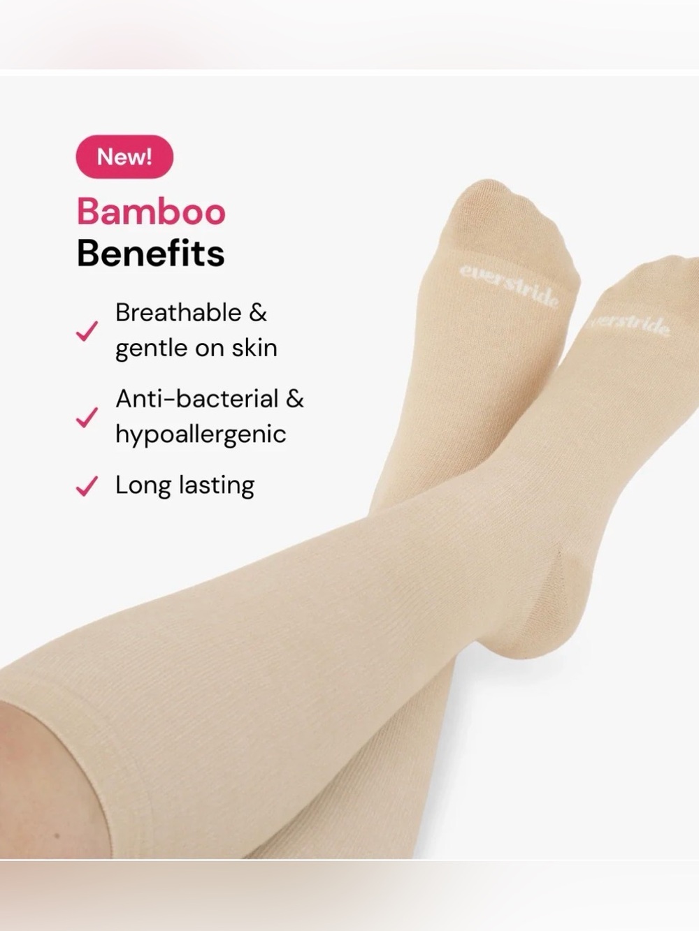 Everstride Bamboo Wide Compression Socks | XL | Navy Blue - Picture 5 of 9